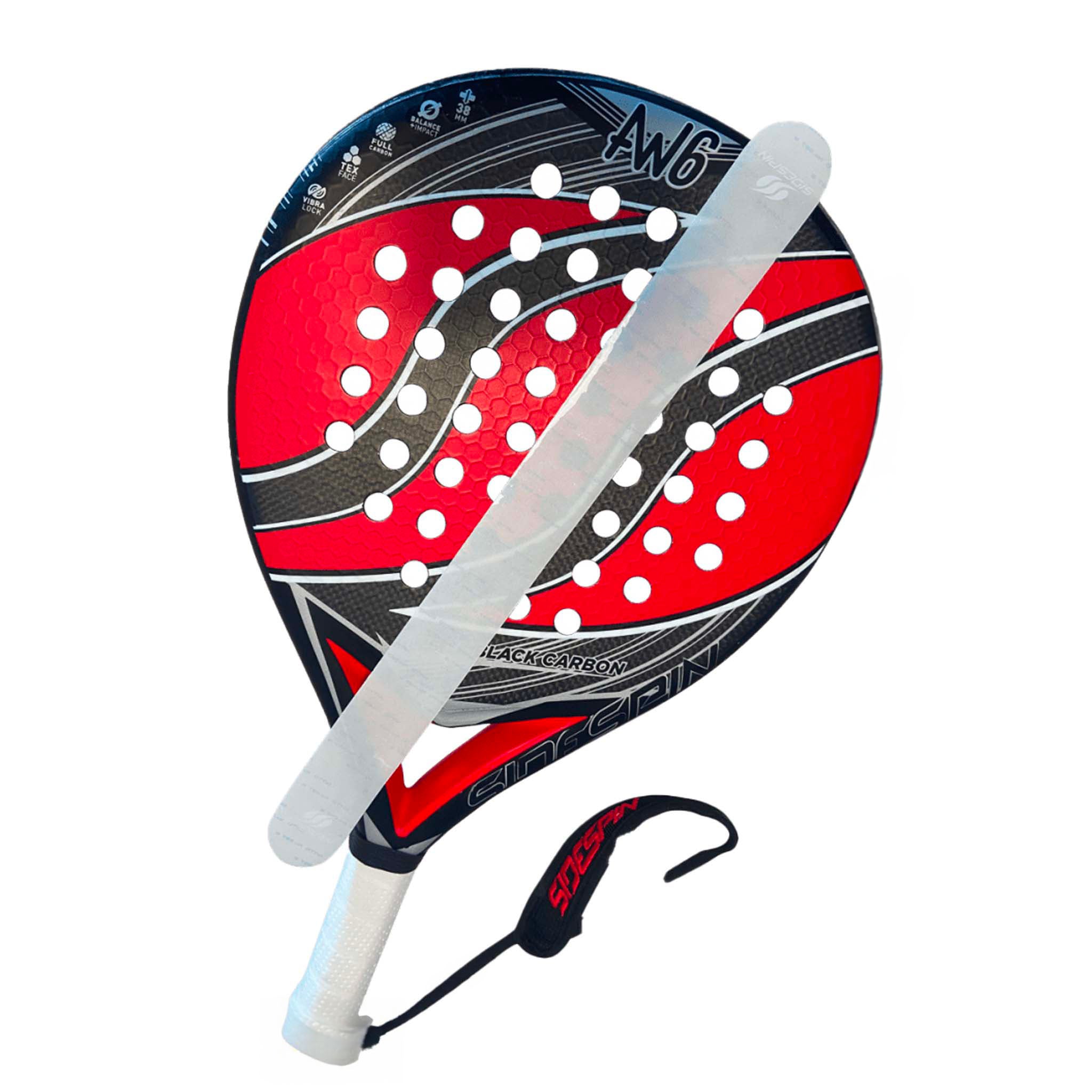 SIDE SPIN SMOOTH TRANSPARENT RACKET PROTECTOR